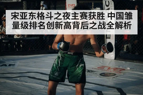 宋亚东格斗之夜主赛获胜 中国雏量级排名创新高背后之战全解析